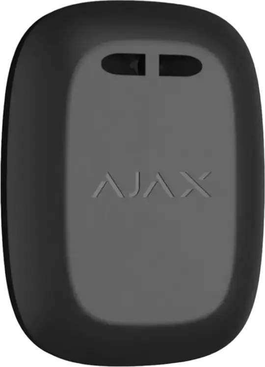 Ajax Button Wireless Panic Button and Smart Home Controller, Black, Jeweller Radio Protocol, 1300m Range, Dust and Splash Resistant, CR2032 Battery
