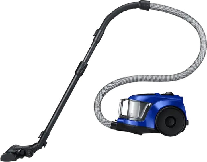 Samsung VCC45W0S36 Bagless Cylinder Vacuum Cleaner, 700W, 190W Suction, 1.3L Dust Container, HEPA Filter, Air Track Technology, Blue