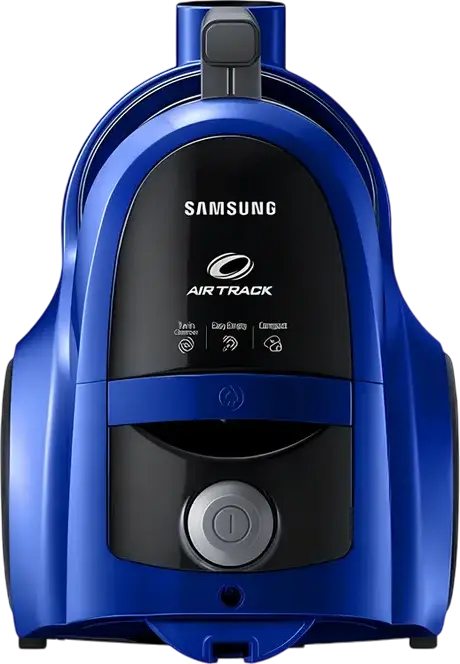 Samsung VCC45W0S36 Bagless Cylinder Vacuum Cleaner, 700W, 190W Suction, 1.3L Dust Container, HEPA Filter, Air Track Technology, Blue