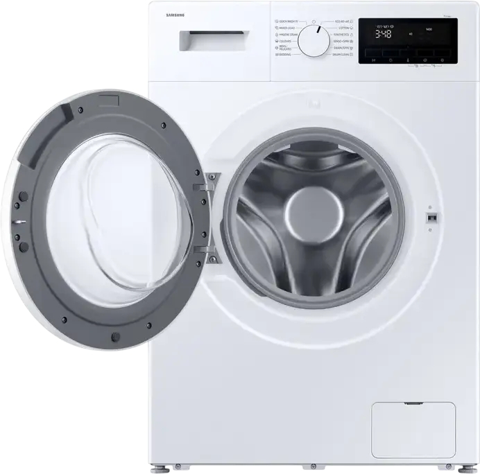 Samsung WW90FG3M05TWLF Front-Loading Washing Machine, 9kg Capacity, 1400 rpm, Energy Class A, Digital Inverter, Hygiene Steam, VoltControl, White