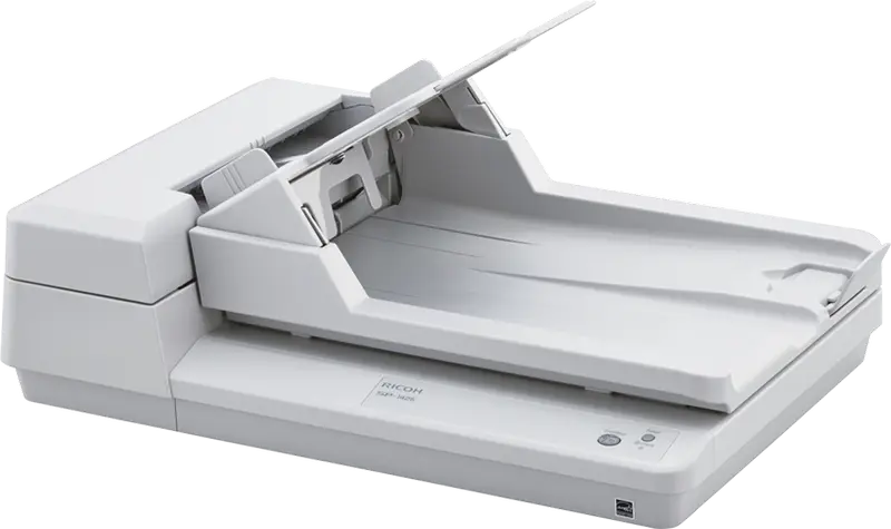 Ricoh SP-1425 Combination ADF and Flatbed Scanner, 25 ppm / 50 ipm Duplex, 600 dpi Optical Resolution, 50-Sheet ADF, USB 2.0, White