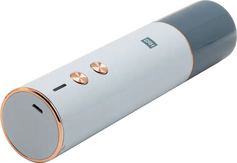 Deschizator de Vin Electric Huohou HU0122, Baterie Reincarcabila 550mAh 10W, Incarcare Micro USB, Extragere Rapida a Dopului in 6 Secunde, Albastru