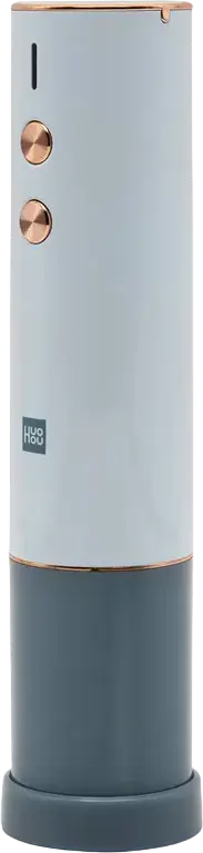 Deschizator de Vin Electric Huohou HU0122, Baterie Reincarcabila 550mAh 10W, Incarcare Micro USB, Extragere Rapida a Dopului in 6 Secunde, Albastru