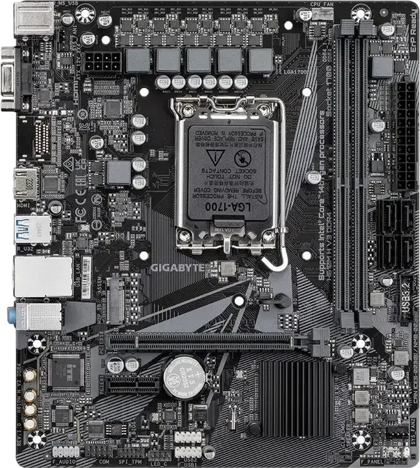 Placă de bază Gigabyte H610M H V3 DDR4, LGA1700, Intel H610, Micro-ATX