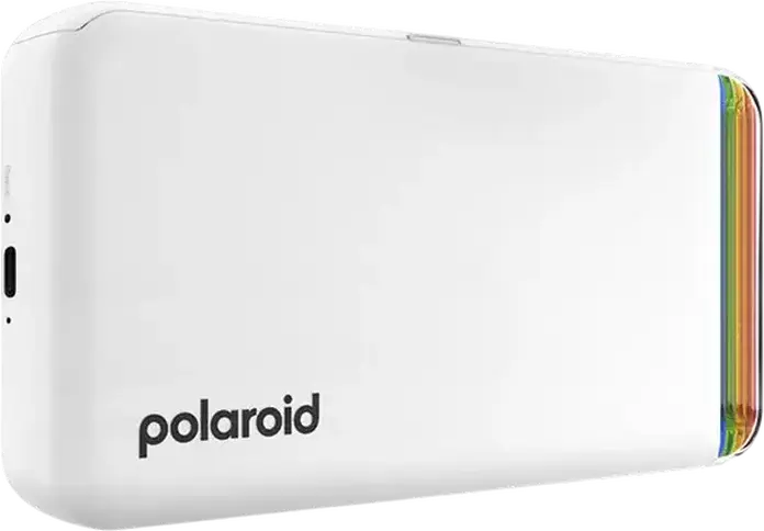 Polaroid Hi-Print 2x3 Generation 2 Pocket Photo Printer, Dye Sublimation 4PASS, Bluetooth, 54x86mm Adhesive Photo Paper, White, Recycled Materials