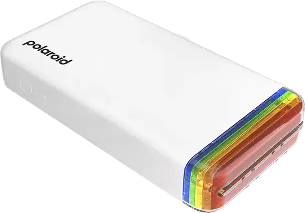 Polaroid Hi-Print 2x3 Generation 2 Pocket Photo Printer, Dye Sublimation 4PASS, Bluetooth, 54x86mm Adhesive Photo Paper, White, Recycled Materials