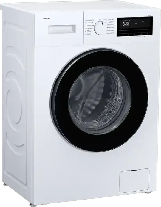 Masina de spalat rufe cu incarcare frontala Samsung WW70FG3M05AWLF, Capacitate 7kg, 1400 RPM, Motor Digital Inverter, Hygiene Steam, Alb/Negru