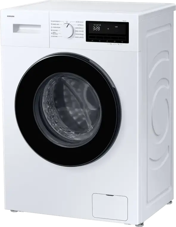 Masina de spalat rufe cu incarcare frontala Samsung WW70FG3M05AWLF, Capacitate 7kg, 1400 RPM, Motor Digital Inverter, Hygiene Steam, Alb/Negru