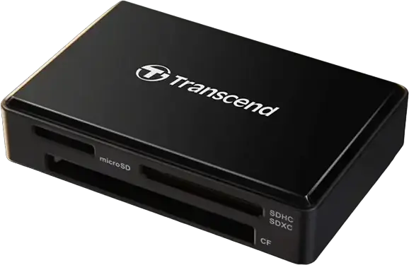 Cititor de carduri Transcend TS-RDF8, micro-USB, USB Type-A, Negru