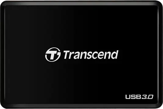 Transcend TS-RDF8 USB 3.1 Gen 1 Card Reader for SDXC UHS-I, microSDXC UHS-I and CompactFlash UDMA 7, with RecoveRx Software, Black