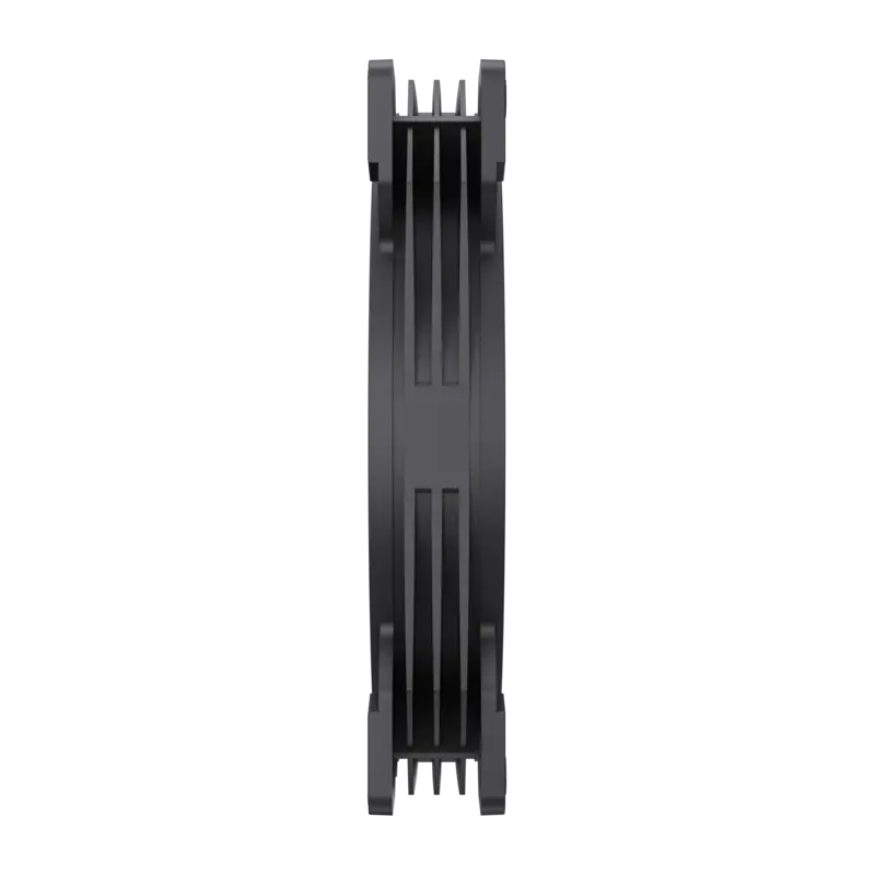 Ventilator Geamemax FN14A-S5 140mm ARGB pentru Carcasă, Rulment Hidraulic PWM, 600-1400 RPM, Flux Aer 43 CFM, Pale Negre Semi-transparente, Conector Aura