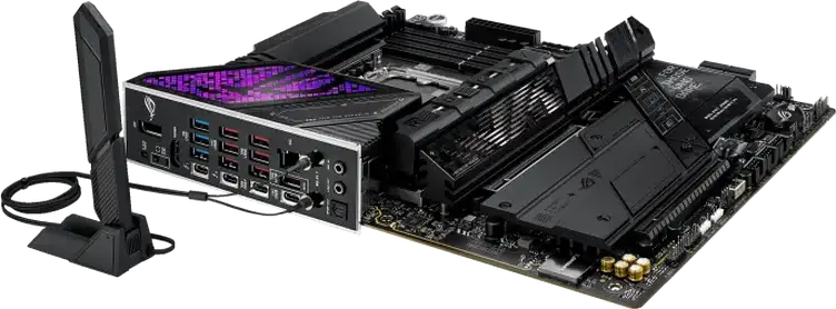 Материнская плата ASUS ROG STRIX Z890-E GAMING WIFI LGA1851 Intel Z890 ATX DDR5 9200+ MT/s PCIe 5.0 Wi-Fi 7 Bluetooth 5.4 7x M.2 Thunderbolt 4