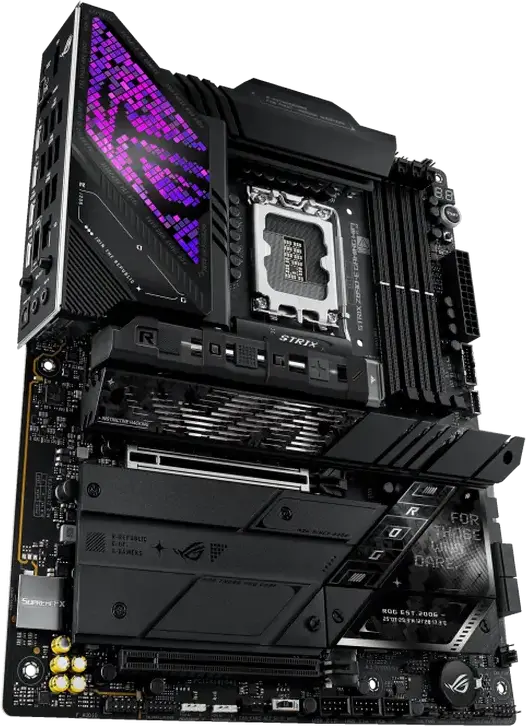 Материнская плата ASUS ROG STRIX Z890-E GAMING WIFI LGA1851 Intel Z890 ATX DDR5 9200+ MT/s PCIe 5.0 Wi-Fi 7 Bluetooth 5.4 7x M.2 Thunderbolt 4