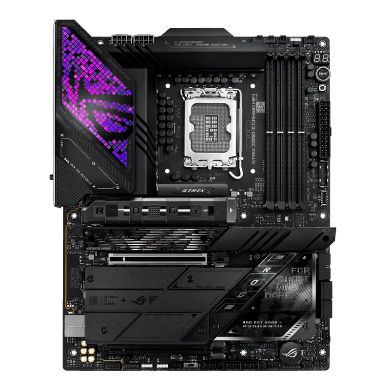 Материнская плата ASUS ROG STRIX Z890-E GAMING WIFI LGA1851 Intel Z890 ATX DDR5 9200+ MT/s PCIe 5.0 Wi-Fi 7 Bluetooth 5.4 7x M.2 Thunderbolt 4