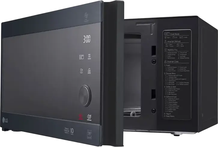 Микроволновая печь с грилем LG NeoChef MH6565CPS, 25 л, 1000 Вт Smart Inverter, электрогриль 900 Вт, антибактериальное покрытие EasyClean, черный
