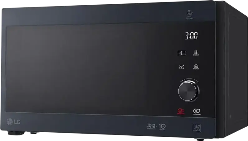 Микроволновая печь с грилем LG NeoChef MH6565CPS, 25 л, 1000 Вт Smart Inverter, электрогриль 900 Вт, антибактериальное покрытие EasyClean, черный