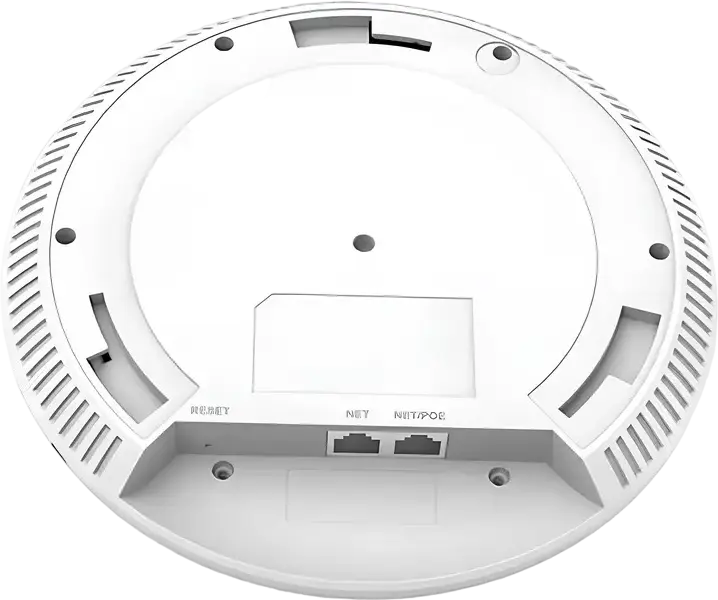 Grandstream GWN7664E Wi-Fi 6 Wireless Access Point, 4x4 MU-MIMO, 4800 Mbps, Dual-Band 2.4/5 GHz, 2.5Gbps Ethernet Ports, PoE+, Built-in Controller, White
