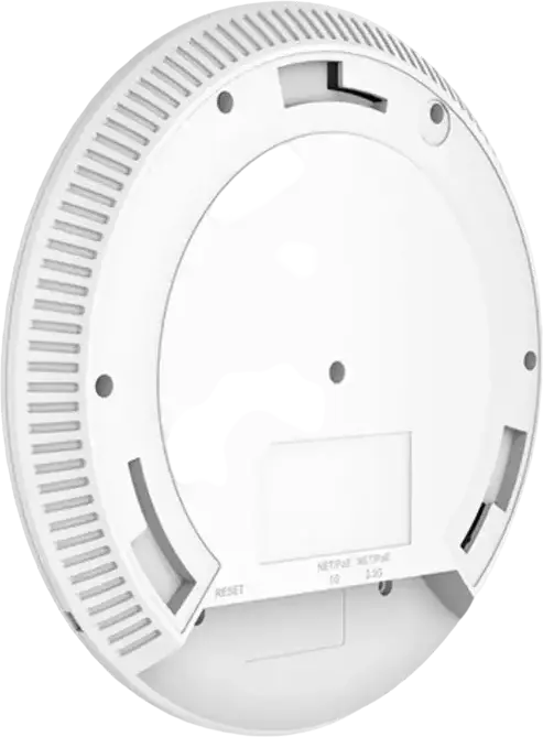 Grandstream GWN7664E Wi-Fi 6 Wireless Access Point, 4x4 MU-MIMO, 4800 Mbps, Dual-Band 2.4/5 GHz, 2.5Gbps Ethernet Ports, PoE+, Built-in Controller, White