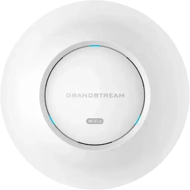 Grandstream GWN7664E Wi-Fi 6 Wireless Access Point, 4x4 MU-MIMO, 4800 Mbps, Dual-Band 2.4/5 GHz, 2.5Gbps Ethernet Ports, PoE+, Built-in Controller, White