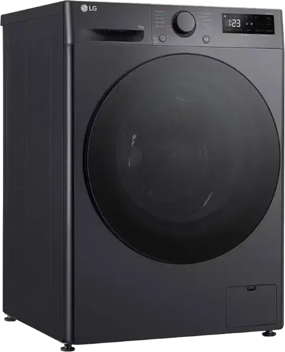 Masina de spalat rufe cu incarcare frontala LG F4WR511S2M, 11kg, AI Direct Drive, TurboWash 360, Steam Allergy Care, 1400 rpm, Clasa Energetica A, Negru