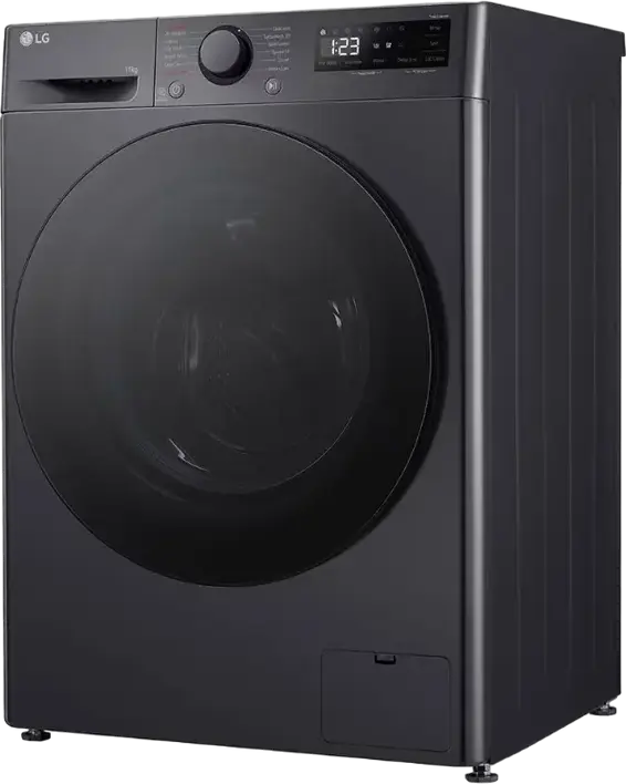 Masina de spalat rufe cu incarcare frontala LG F4WR511S2M, 11kg, AI Direct Drive, TurboWash 360, Steam Allergy Care, 1400 rpm, Clasa Energetica A, Negru