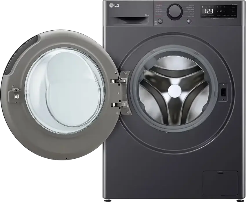 Masina de spalat rufe cu incarcare frontala LG F4WR511S2M, 11kg, AI Direct Drive, TurboWash 360, Steam Allergy Care, 1400 rpm, Clasa Energetica A, Negru