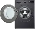 Masina de spalat rufe cu incarcare frontala LG F4WR511S2M, 11kg, AI Direct Drive, TurboWash 360, Steam Allergy Care, 1400 rpm, Clasa Energetica A, Negru