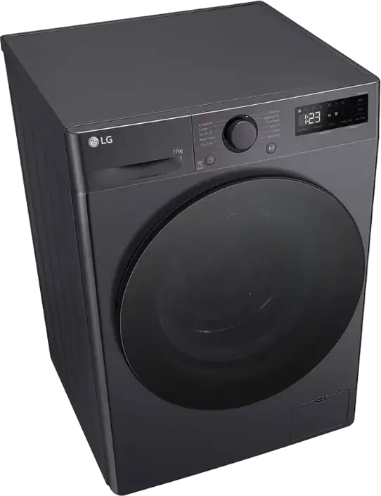 Masina de spalat rufe cu incarcare frontala LG F4WR511S2M, 11kg, AI Direct Drive, TurboWash 360, Steam Allergy Care, 1400 rpm, Clasa Energetica A, Negru