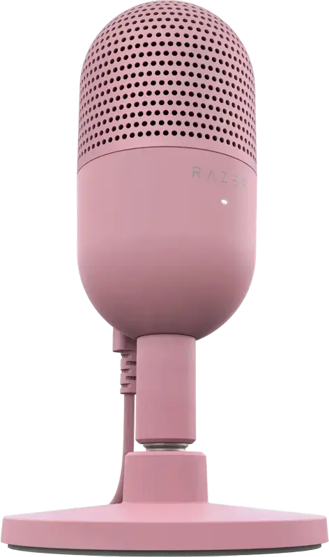 Конденсаторный микрофон Razer Seiren V3 Mini Quartz Pink, суперкардиоида, 96 кГц/24 бит, сенсор отключения звука Tap-to-Mute, USB Type-C RZ19-05050200-R3M1
