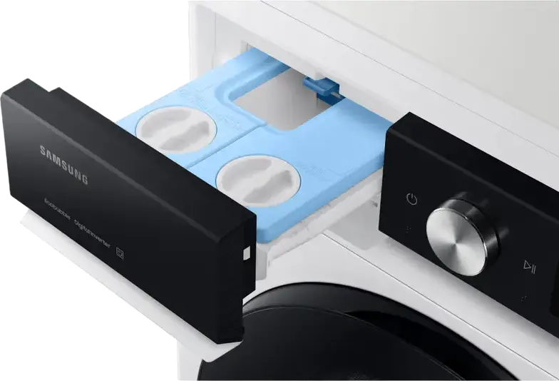 Masina de spalat rufe cu incarcare frontala Samsung WW11FB7B94GEUA, 11 kg, Clasa Energetica A, 1400 rpm, ecobubble, SpaceMax, SmartThings Wi-Fi, Alb/Negru
