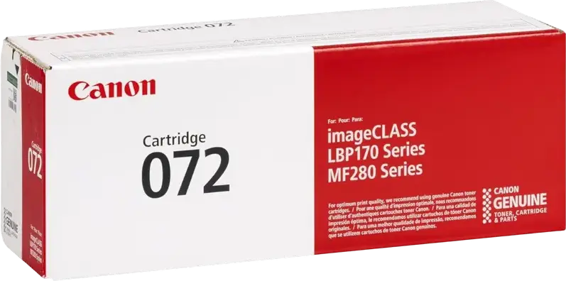 Canon CRG-072 Black Laser Toner Cartridge, 1400 Page Yield, for imageCLASS LBP170, LBP172, MF280 Series, i-SENSYS MF287dw, MF284dw, MF289dw, 5647C001