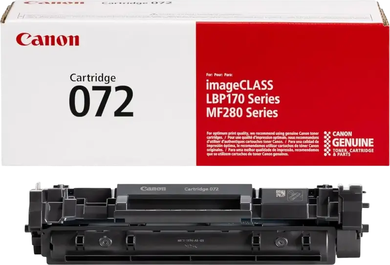 Canon CRG-072 Black Laser Toner Cartridge, 1400 Page Yield, for imageCLASS LBP170, LBP172, MF280 Series, i-SENSYS MF287dw, MF284dw, MF289dw, 5647C001