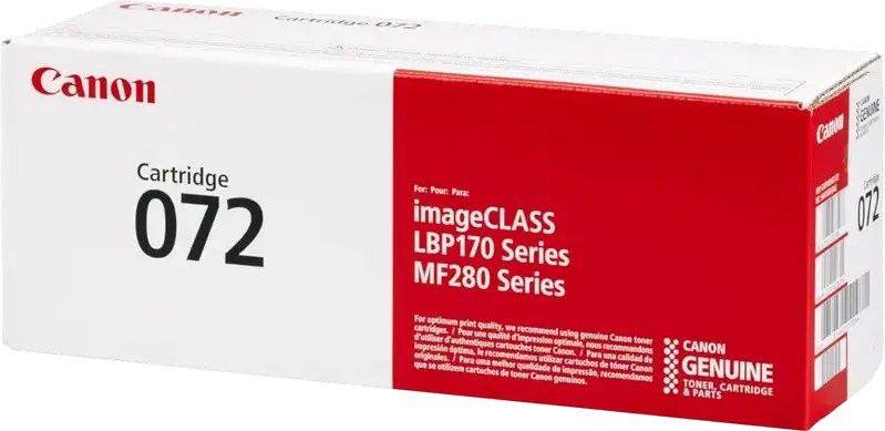 Canon CRG-072 Black Laser Toner Cartridge, 1400 Page Yield, for imageCLASS LBP170, LBP172, MF280 Series, i-SENSYS MF287dw, MF284dw, MF289dw, 5647C001