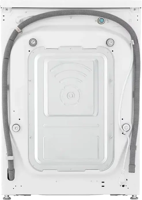 LG F4WR510SWW Front-Loading Washing Machine, 10 kg Capacity, AI Direct Drive, Steam Cleaning, 1400 rpm, Energy Class A, White with Black Door