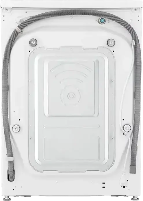 LG F4WR510SWW Front-Loading Washing Machine, 10 kg Capacity, AI Direct Drive, Steam Cleaning, 1400 rpm, Energy Class A, White with Black Door
