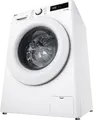 LG F4WR510SWW Front-Loading Washing Machine, 10 kg Capacity, AI Direct Drive, Steam Cleaning, 1400 rpm, Energy Class A, White with Black Door