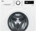 LG F4WR510SWW Front-Loading Washing Machine, 10 kg Capacity, AI Direct Drive, Steam Cleaning, 1400 rpm, Energy Class A, White with Black Door