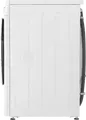 LG F4WR510SWW Front-Loading Washing Machine, 10 kg Capacity, AI Direct Drive, Steam Cleaning, 1400 rpm, Energy Class A, White with Black Door