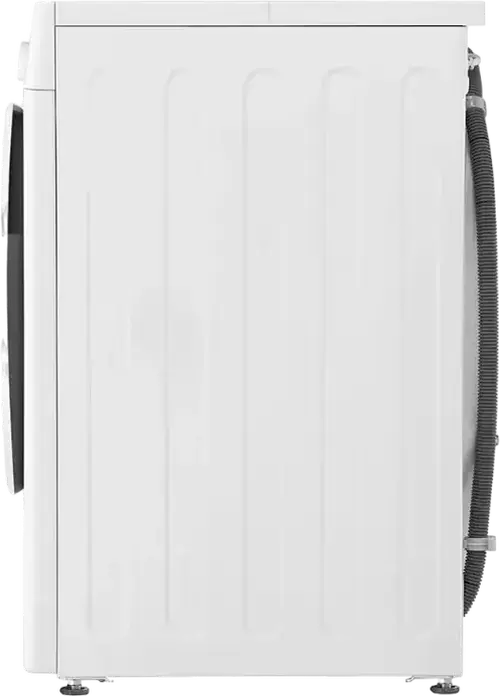 LG F4WR510SWW Front-Loading Washing Machine, 10 kg Capacity, AI Direct Drive, Steam Cleaning, 1400 rpm, Energy Class A, White with Black Door
