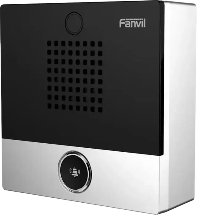 Intercom SIP Mini Fanvil i10S, 2 Linii SIP, PoE, Protectie IP54 Impermeabil si Rezistent la Praf, Metal si Plastic, Gri, Montare pe Perete, Control Acces