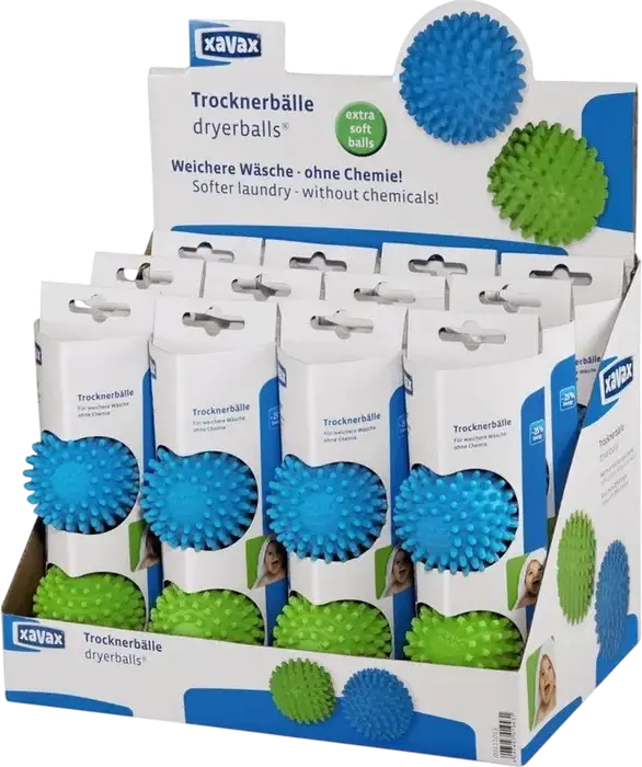 Bile pentru Uscator Xavax, Suprafata Texturata cu Spike-uri pentru Inmuierea Lenjeriei fara Chimicale, Accesoriu Uscator cu Tambur