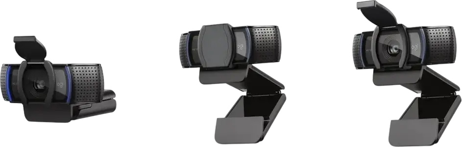 Logitech C920S Pro Full HD 1080p Webcam with Autofocus, Dual Stereo Microphones, Integrated Privacy Shutter, USB Type-A, Black