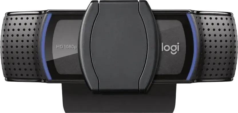 Logitech C920S Pro Full HD 1080p Webcam with Autofocus, Dual Stereo Microphones, Integrated Privacy Shutter, USB Type-A, Black