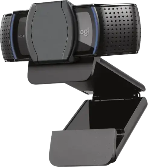 Logitech C920S Pro Full HD 1080p Webcam with Autofocus, Dual Stereo Microphones, Integrated Privacy Shutter, USB Type-A, Black