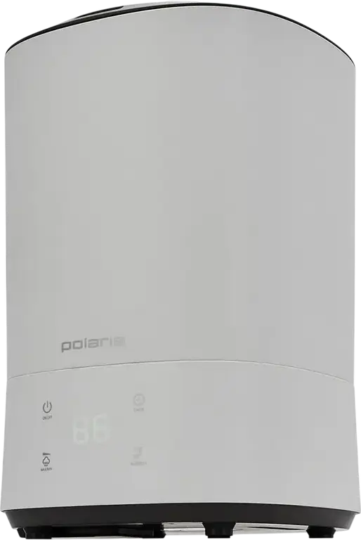 Polaris PUH7005TFD Ultrasonic Air Humidifier, 6L Water Tank, 60m2 Coverage, 400ml/h Output, Hygrometer, Remote Control, Timer, White