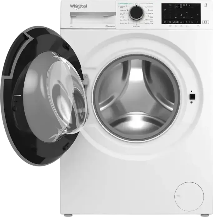 Стиральная машина Whirlpool WAM 762WB EE с фронтальной загрузкой, 7 кг, 1200 об/мин, инверторный двигатель, 6th Sense, SteamRefresh, Auto Dose, HomeWhiz
