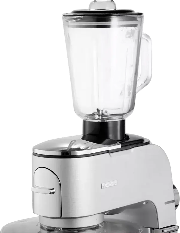 Ardesto KMCH-K1500SS Kitchen Machine, 1500W, 6L Stainless Steel Bowl, 1.5L Blender, 6 Speeds + Pulse, Aluminium Housing, Silver with Meat Grinder and Attachments