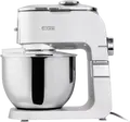 Ardesto KMCH-K1500SS Kitchen Machine, 1500W, 6L Stainless Steel Bowl, 1.5L Blender, 6 Speeds + Pulse, Aluminium Housing, Silver with Meat Grinder and Attachments