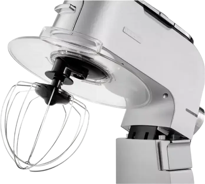 Ardesto KMCH-K1500SS Kitchen Machine, 1500W, 6L Stainless Steel Bowl, 1.5L Blender, 6 Speeds + Pulse, Aluminium Housing, Silver with Meat Grinder and Attachments