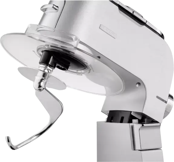 Ardesto KMCH-K1500SS Kitchen Machine, 1500W, 6L Stainless Steel Bowl, 1.5L Blender, 6 Speeds + Pulse, Aluminium Housing, Silver with Meat Grinder and Attachments